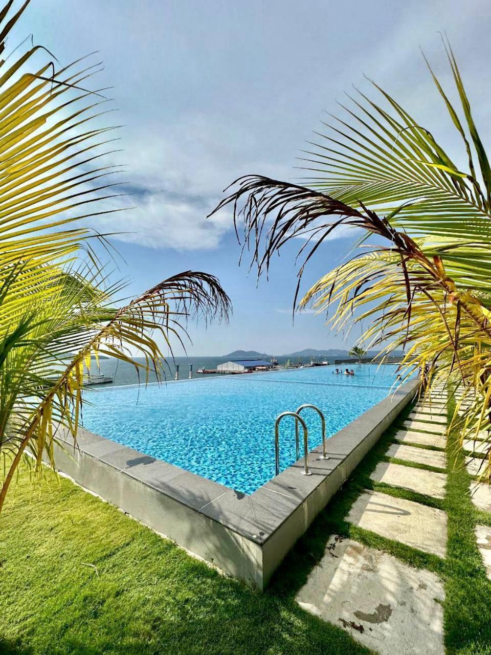 亞庇Jesselton Quay Sea & Pool View For 6 Pax公寓 外观 照片